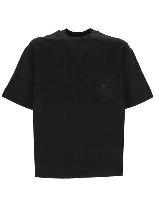 Black cotton t-shirt Emporio Armani | 3D1T951JWZZ0999